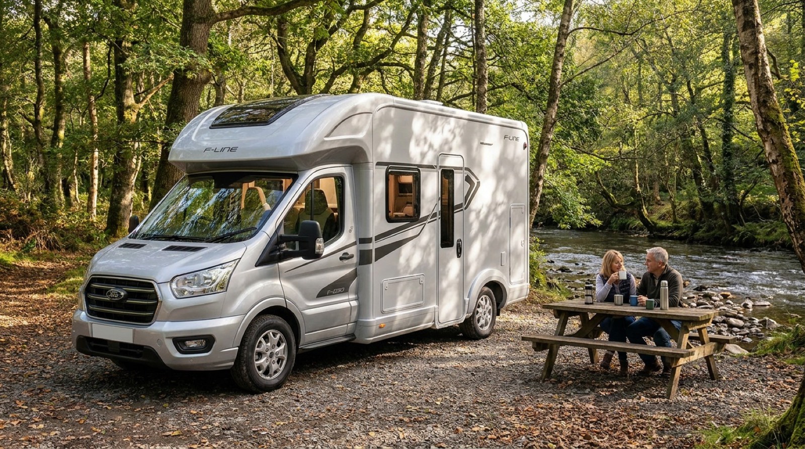 Why Knott Hire motorhome in the Sirhowy Valley near Blackwood